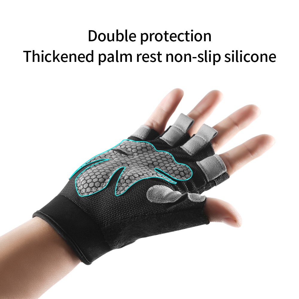 Women'S Exercise Accessories - Half Finger Gloves Gym Fitness Anti-Slip