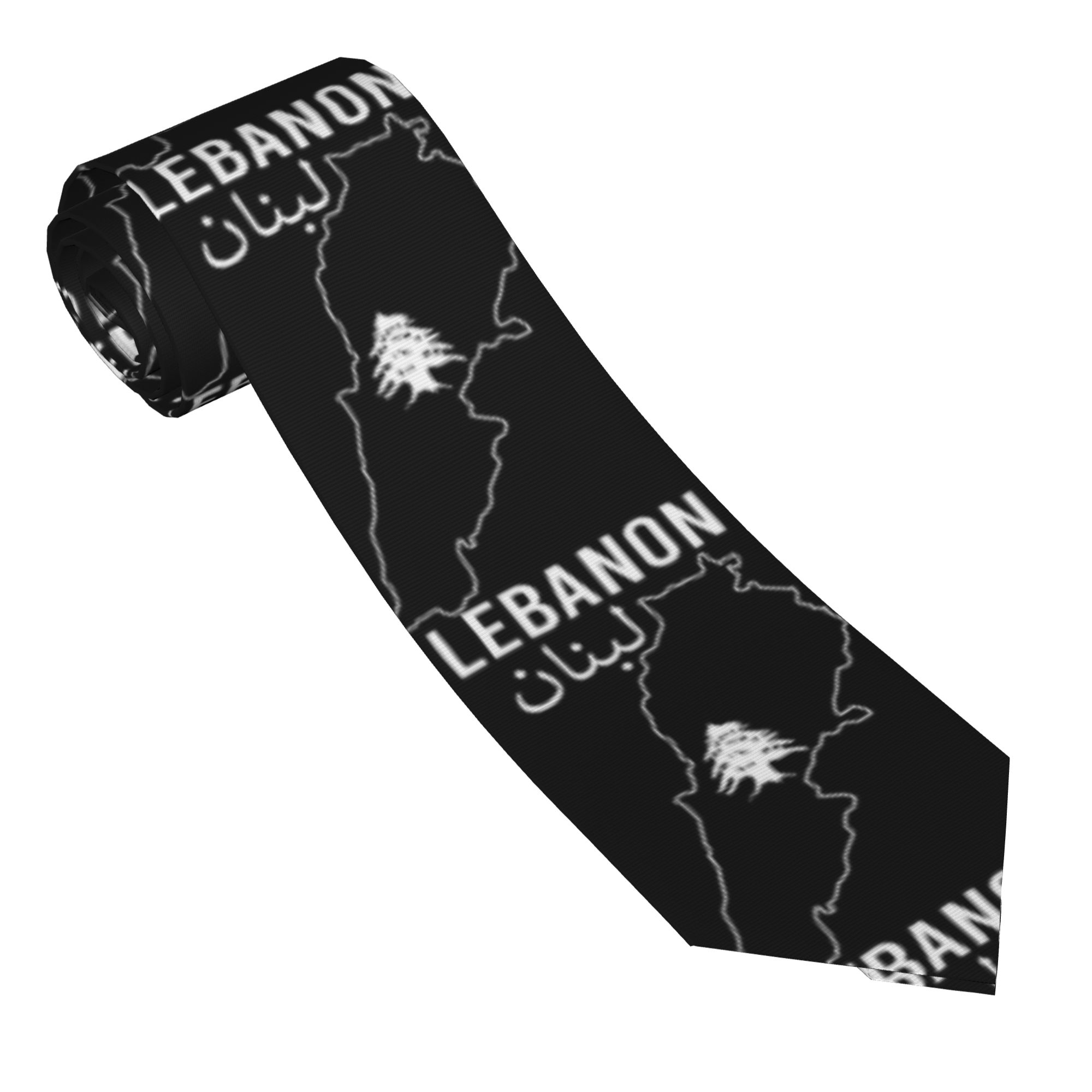 Women Accessories Lebanon - Lebanon Flag Map Beirut Tie Cedar