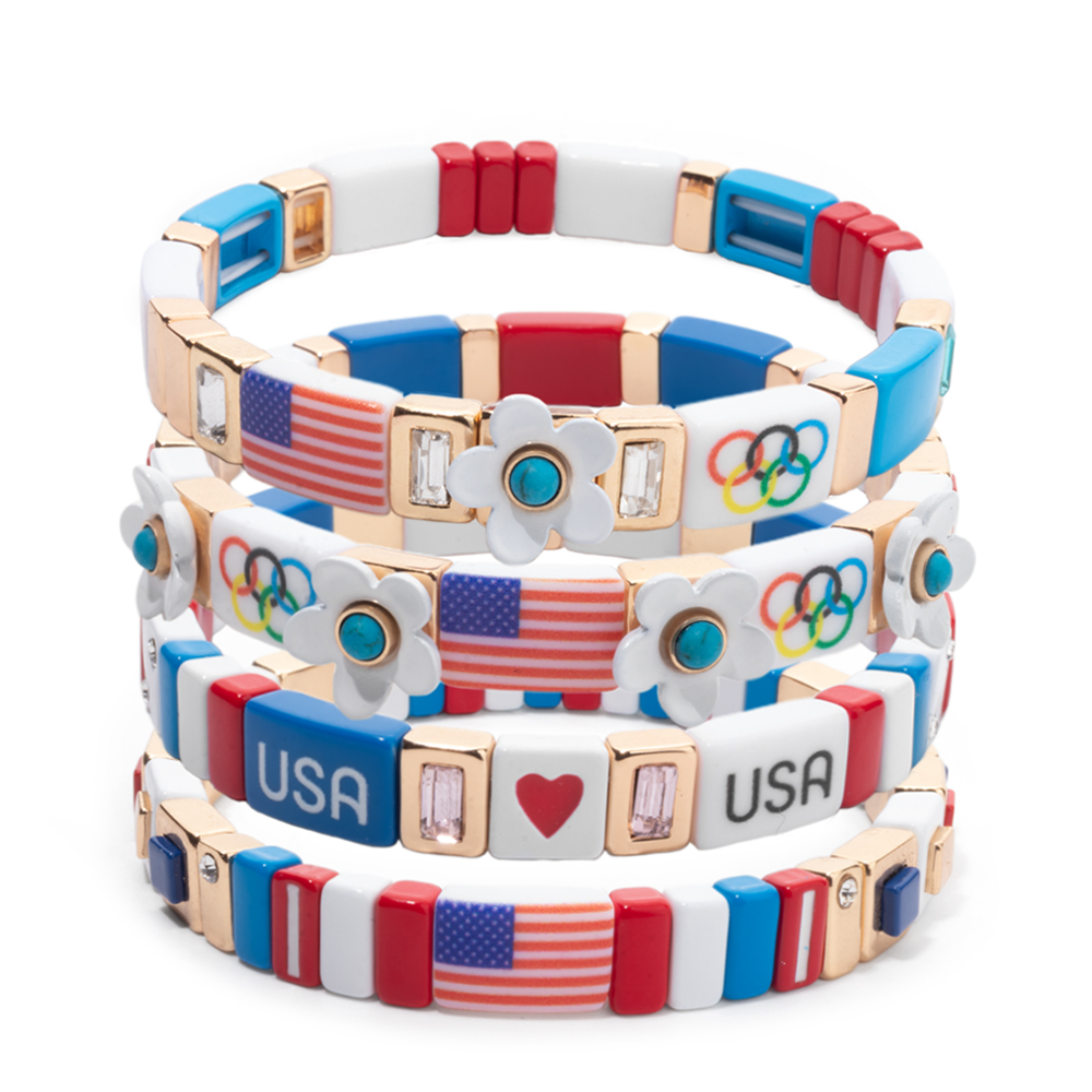 Women Accessories Usa - 2026 New Design Patriotism Bracelets For