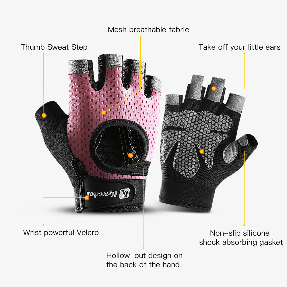 Half Finger Gloves Gym Fitness - Women'S Exercise Accessories 评论和价格