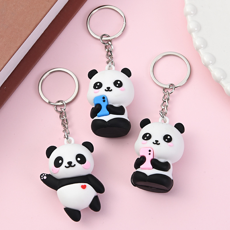 Cute Cartoon Couple Panda Keyc - Women'S Accessories Gift Ideas 评论和价格