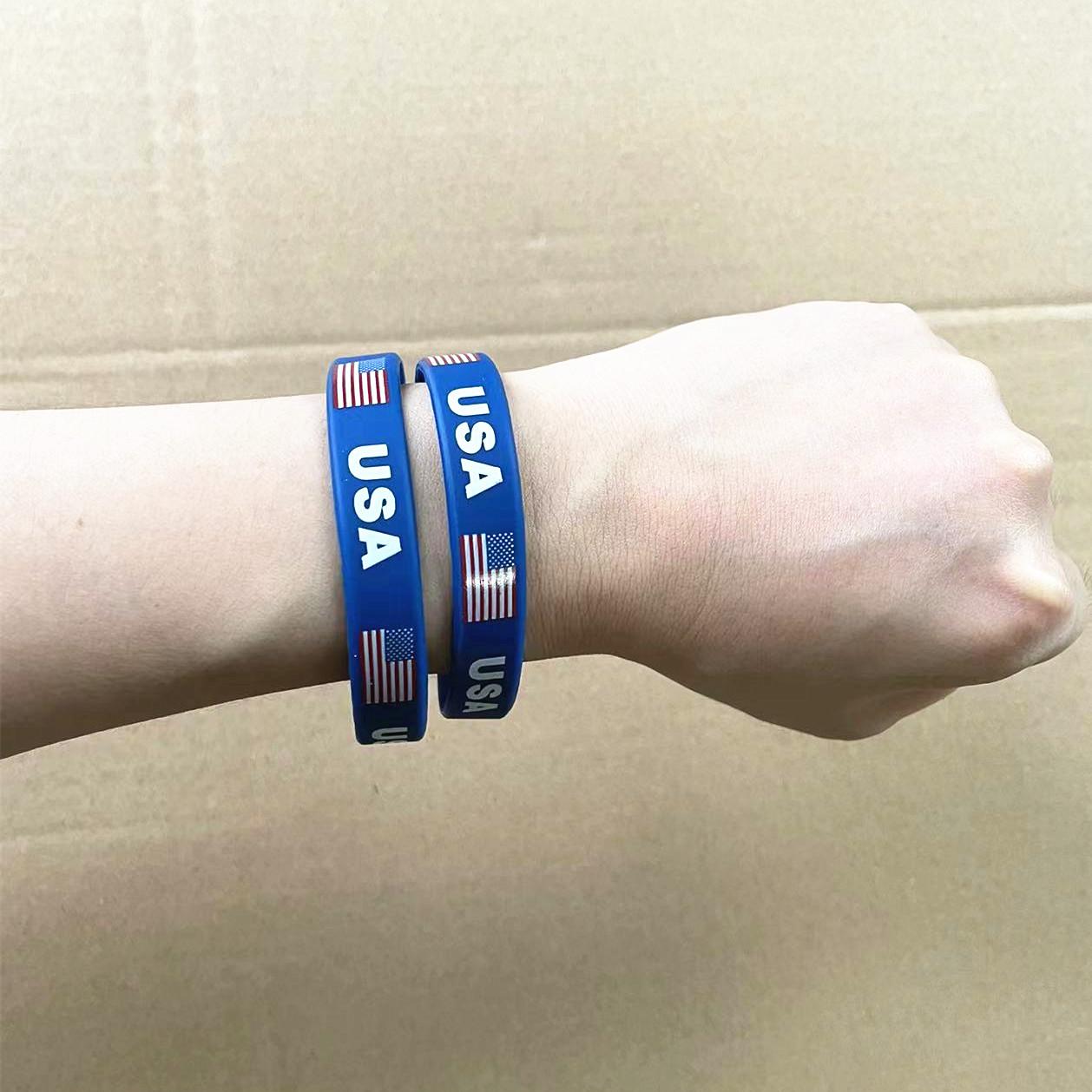2pcs USA Flag Bracelets for Me - Women Accessories Usa 评论和价格