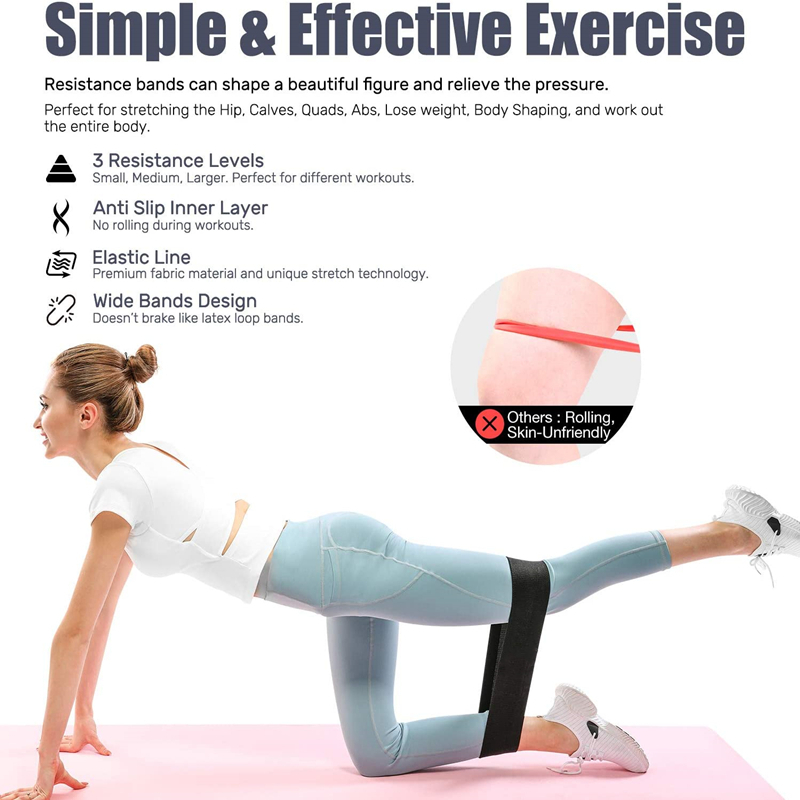 3PCS Women Men Fabric Resistan - Women'S Exercise Accessories 评论和价格