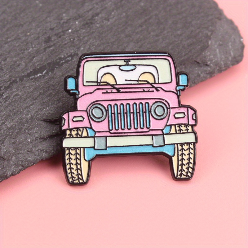 Adorable Pink Jeep Cartoon Ena - Women'S Jeep Accessories 评论和价格