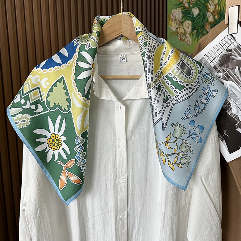 Green Boho Horse Square Scarf  - Women'S Accessories Handbags 评论和价格