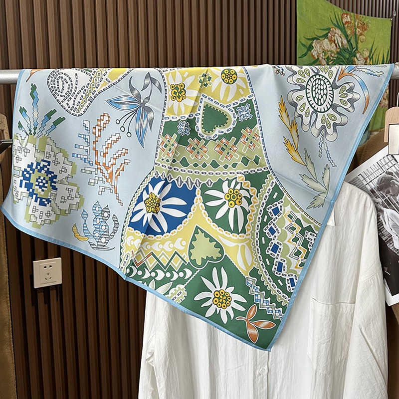 Green Boho Horse Square Scarf  - Women'S Accessories Handbags 评论和价格