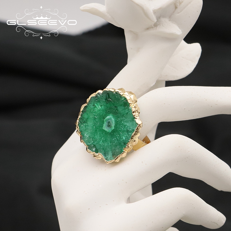 GLSEEVO Green Natural Stone Ad - Women'S Accessories Gift Ideas 评论和价格