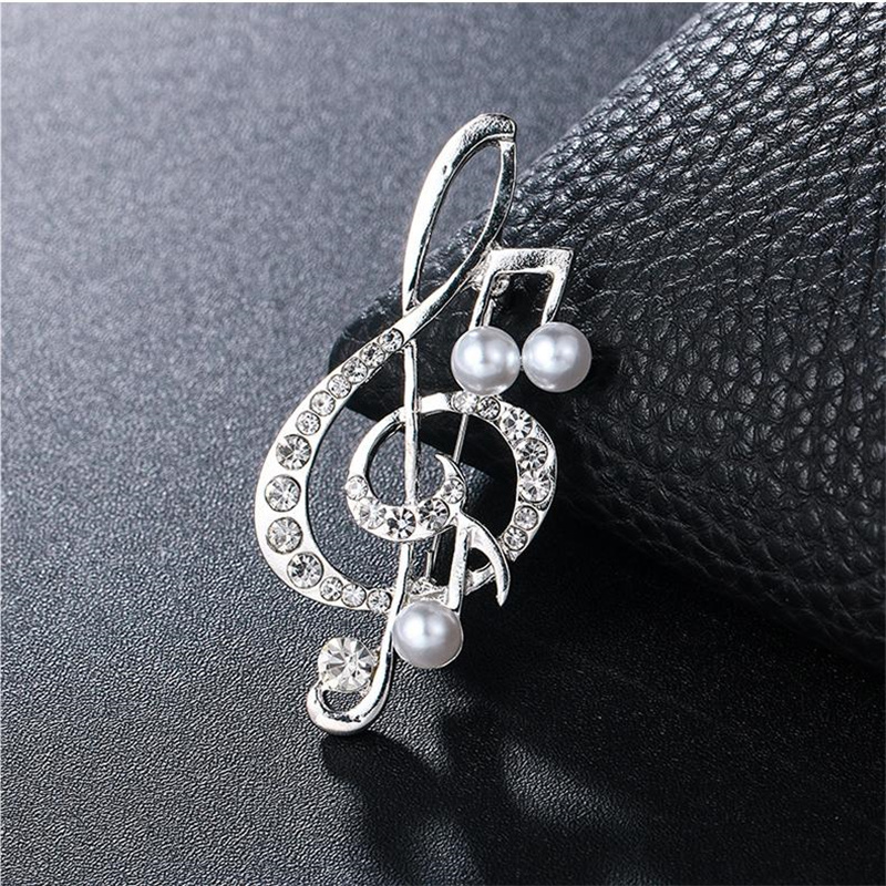 1Pc Elegant Musical Note Brooc - Women'S Accessories Gift Ideas 评论和价格