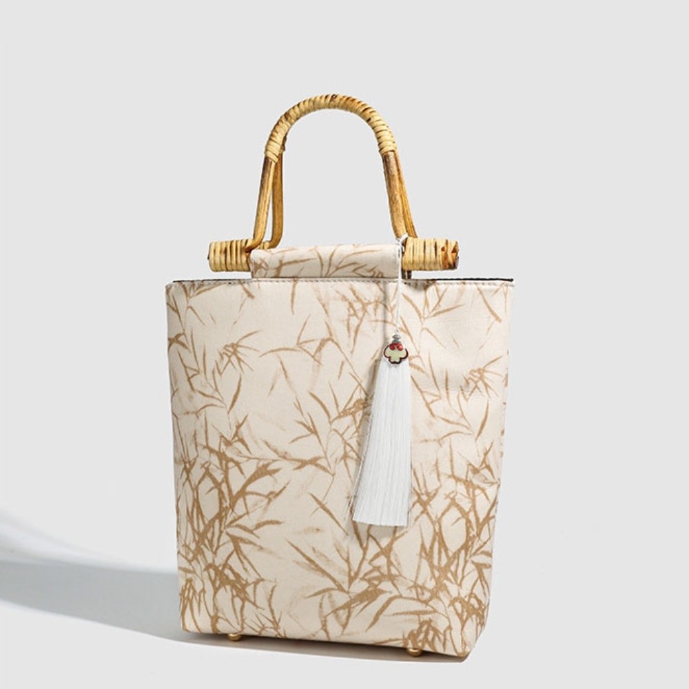 Canvas Jacquard Tote Bag Bambo - Women'S Accessories Handbags 评论和价格