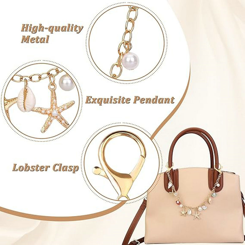 Bag Charms for Handbags Golden - Women'S Accessories Handbags 评论和价格
