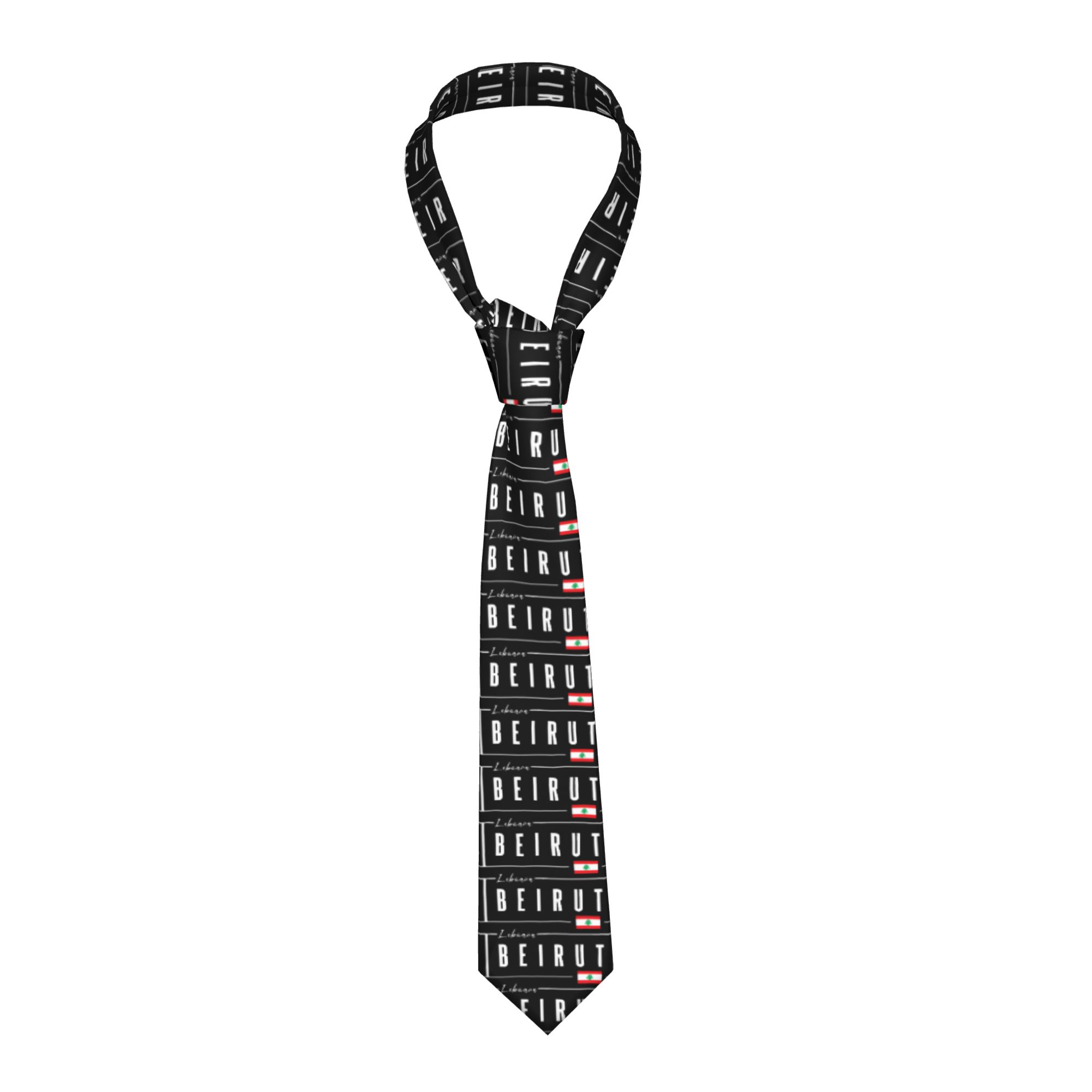 Beirut Lebanon Flag Tie  Cospl - Women Accessories Lebanon 评论和价格