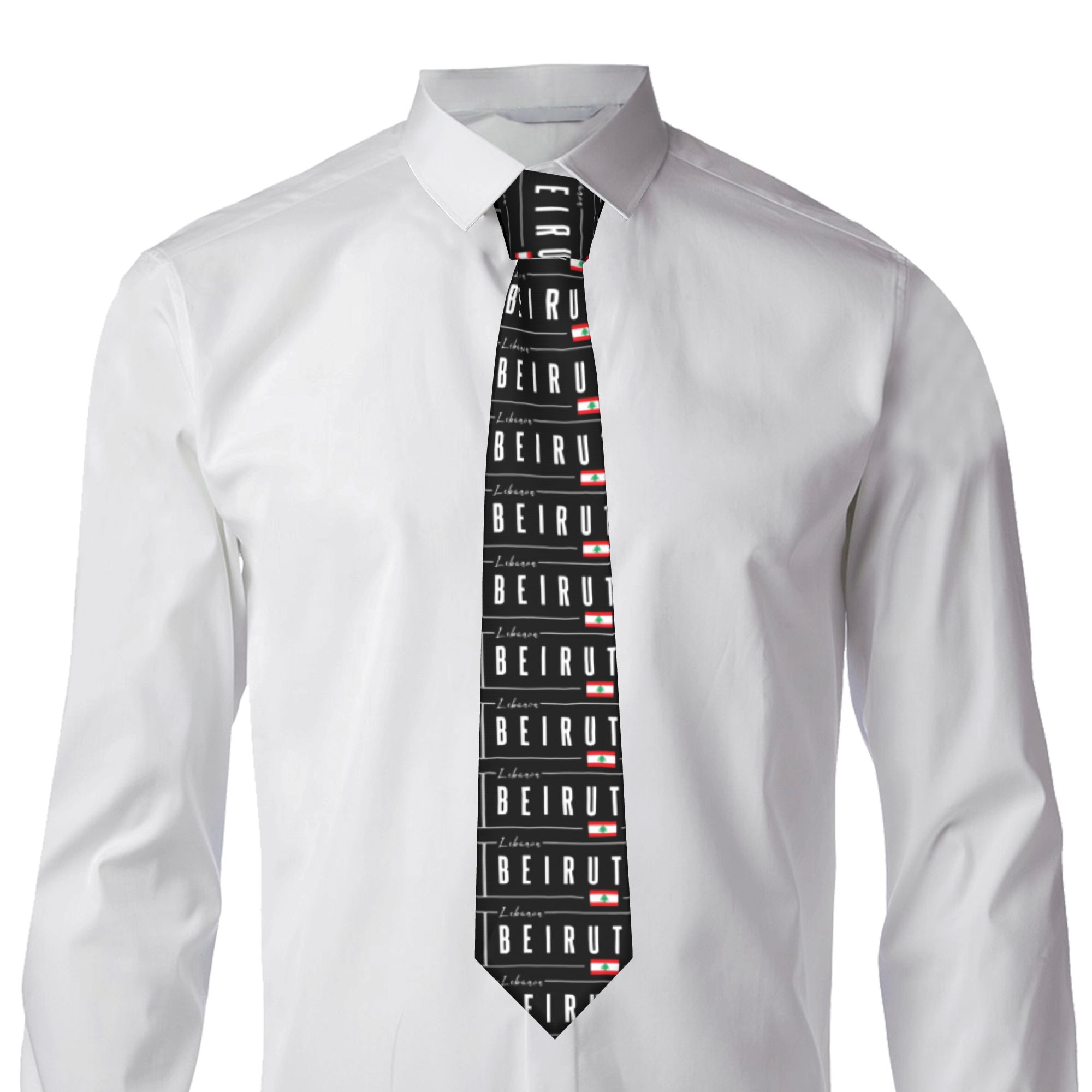 Beirut Lebanon Flag Tie  Cospl - Women Accessories Lebanon 评论和价格