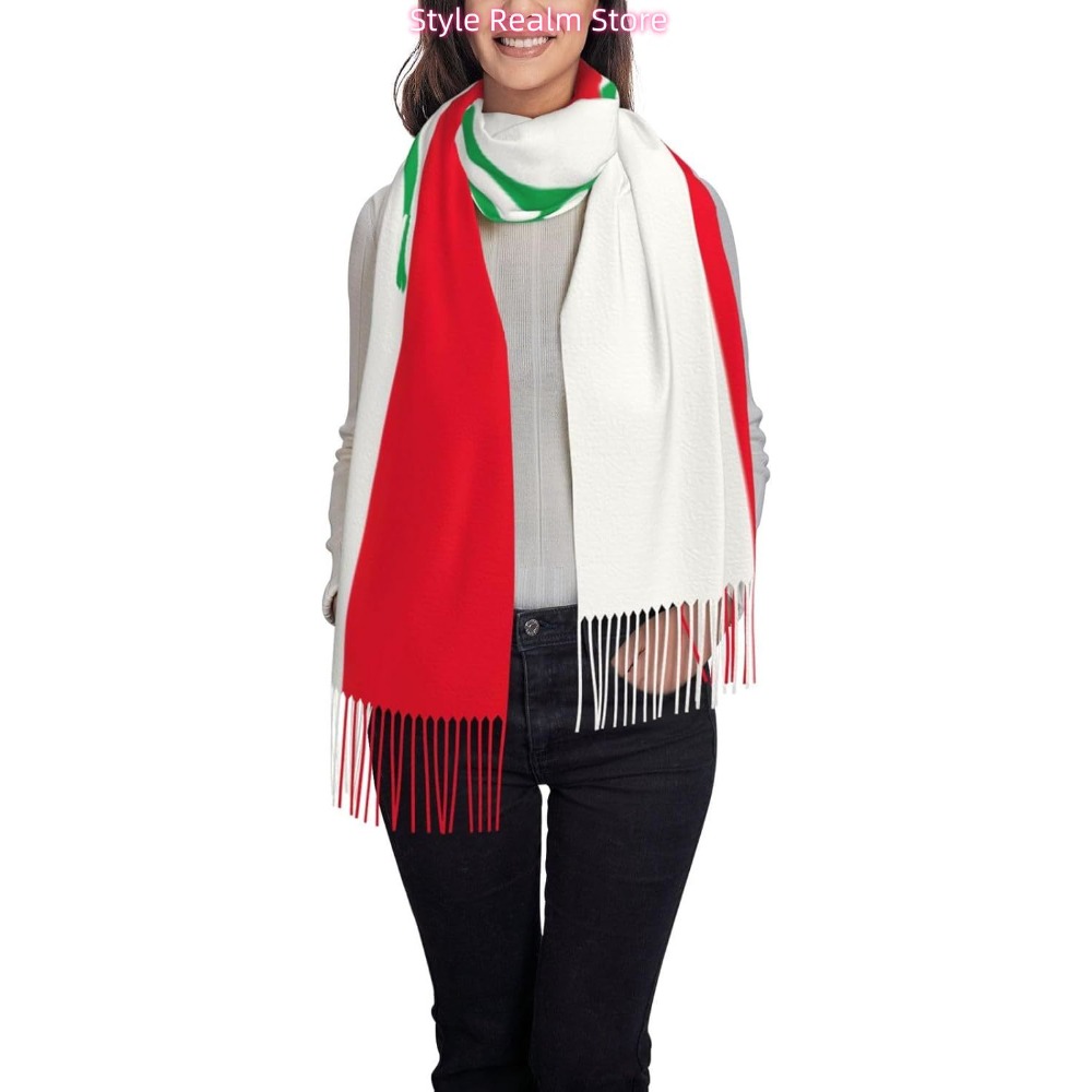 Flag Of Lebanon Print Polyeste - Women Accessories Lebanon 评论和价格