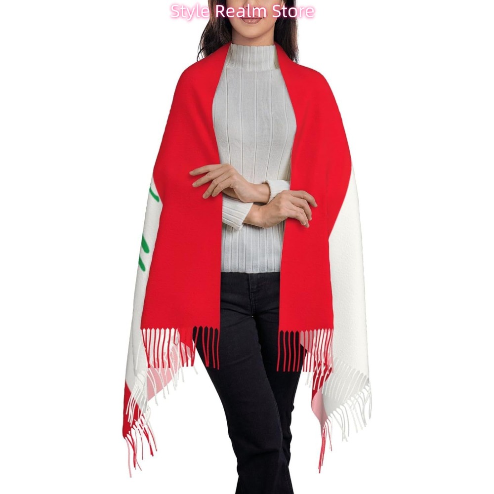 Flag Of Lebanon Print Polyeste - Women Accessories Lebanon 评论和价格