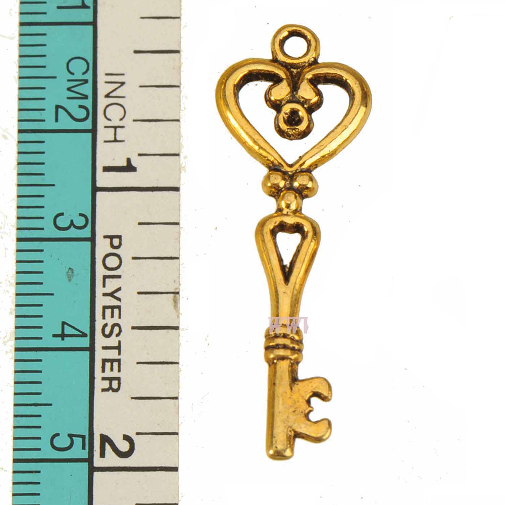 40pcs Gold Keys Charms Pendant - Women'S Accessories Manufacturers 评论和价格