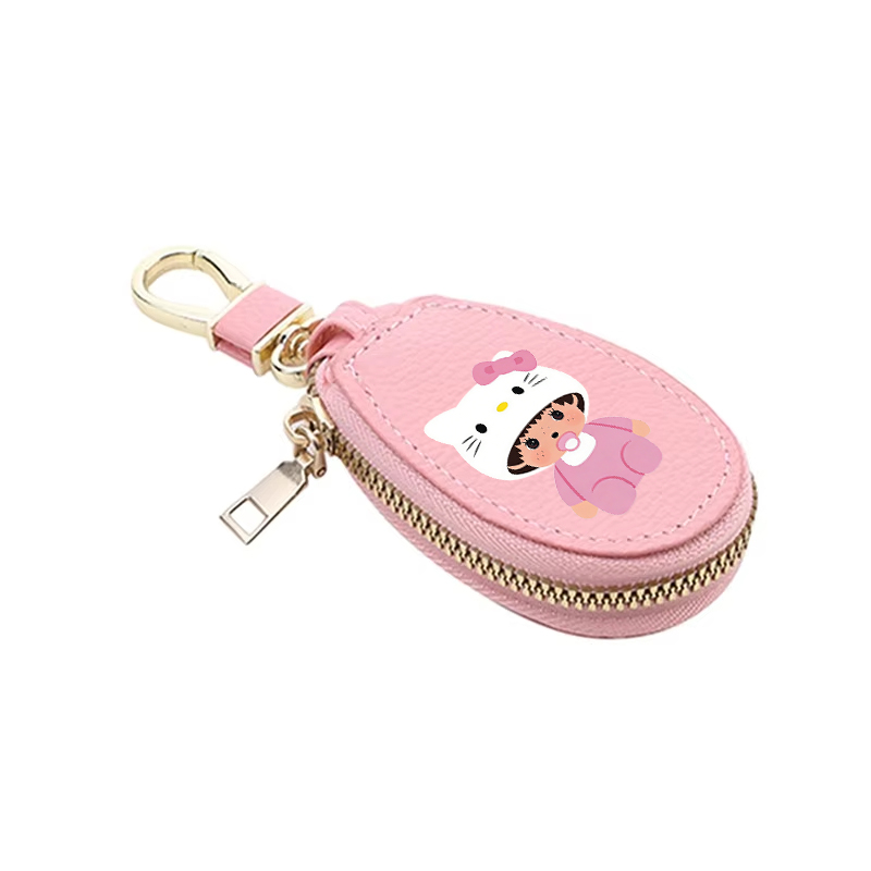 1pcs MONCHHICHI Leather Zipper - Women'S Key Accessories 评论和价格