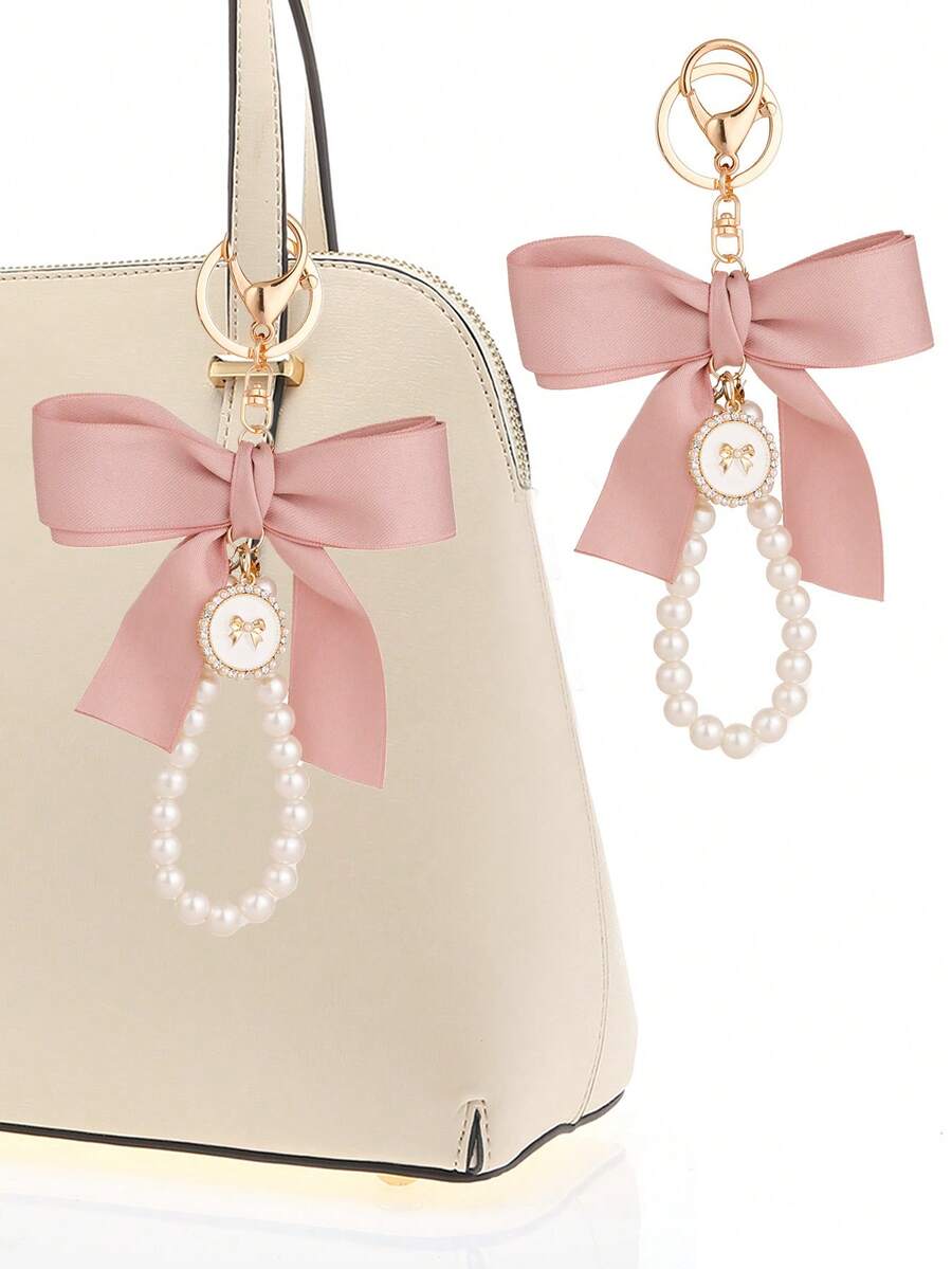 1pc Bow Knot Woven Keychain, F - Women'S Accessories Gift Ideas 评论和价格