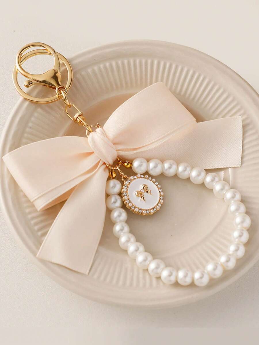 1pc Bow Knot Woven Keychain, F - Women'S Accessories Gift Ideas 评论和价格