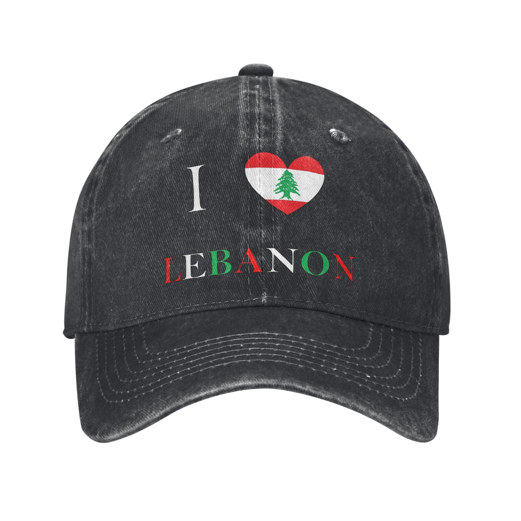 Lebanon Flag Heart Trucker Hat - Women Accessories Lebanon 评论和价格
